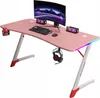 Ekspand | Table de gaming - Rose - 140 x 60 x 74 cm - Voir les images du produit 1