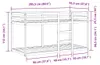 vidaXL Poschodová posteľ so závesmi ružová 90x200 cm z Náhľad obrázku produktu 6