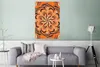 MuchoWow® Poster Blume - Blätter - Orange - Muster 80x120 Produktbild-Vorschau 5