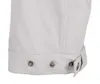Close-up of the bottom hem of a pair of pants, showing snap buttons and a strap. Produktbild-Vorschau