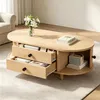 Merax Couchtisch rund mit Rolltüren, Sofatisch Produktbild-Vorschau 4