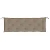vidaXL Poduszka na ławkę ogrodową Taupe 150x(50+50)x7 cm Podgląd zdjęcia produktu 13