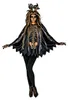 Poncho Voodoo Magierin mit Skelett Print für Halloween Produktbild-Vorschau 4