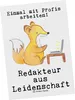 Mr. & Mrs. Panda Postkarte Redakteur Leidenschaft - Weiß - Produktbild-Vorschau 1
