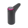 A black automatic water bottle pump with a pink accent on top, shown against a white background. Produktbild-Vorschau
