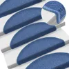 vidaXL 15 Stk. Treppenmatten Blau 65 x 24 x 4 cm Produktbild-Vorschau 2
