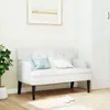 vidaXL Lavica s operadlom biela 112x65,5x75 cm Imitácia Náhľad obrázku produktu 2