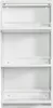 A white, multi-shelf shoe cabinet is shown against a white background. Anteprima dell’immagine prodotto