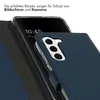 Selencia Echtleder Klapphülle Samsung Galaxy S23 - Blau Produktbild-Vorschau 4