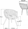 Esszimmerstuhl mit Samtbezug KING Küchenstuhl Knotendesign Produktbild-Vorschau 7