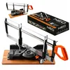 A miter saw and its packaging are displayed against a white background. Náhľad obrázku produktu