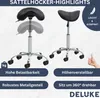 DELUKE® 2er Sattelhocker mit Rollen VOULI | Produktbild-Vorschau 3