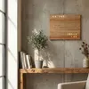 WordClock Jupiter Holz Optik - elegante Wortuhr in Deutsch Produktbild-Vorschau 17