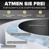 A diagram illustrating the layers and features of a fabric material, likely for a chair or similar product, with German text labels. Voir les images du produit