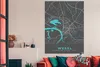 MuchoWow® Poster Deutschland - Blau - Wesel - Stadtplan - Produktbild-Vorschau 3