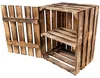 Creative Deco Houten Gevlamde Doos met Plank, 50 x 40 x 30 Productafbeelding-voorbeeld 1