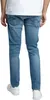 A person wearing jeans and white sneakers, shown from the back. Produktbild-Vorschau