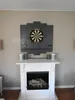 WOODEN Dartboard Surround | Anthrazit | OHNE Tablet Halter Produktbild-Vorschau 3