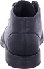 The back view of a black leather boot. Produktbild-Vorschau