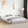 The Living Store Bettgestell Grau Sonoma 150x200 cm Produktbild-Vorschau 4