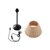 Lindby Tischleuchte Zyralia, holzfarben, Rattan, Ø 30 cm Produktbild-Vorschau 8