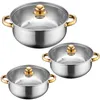 Set de casseroles, set de poêles 12 pièces avec marmite en Voir les images du produit 3