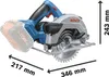 Scie circulaire sans fil Bosch GKS 18 V-57 G, version solo, Voir les images du produit 15