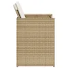5-tlg. Garten-Essgruppe mit Kissen Beige Poly Rattan Produktbild-Vorschau 6