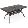 Tavolo da giardino COSTWAY 150x90 cm, tavolo da terrazza in Anteprima dell’immagine prodotto 1