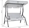 CASARIA® Hollywoodschaukel 2 Sitzer Wetterfest Balkon 200kg Produktbild-Vorschau 4