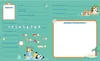 A page from a children's activity book with fields to fill in personal information and a drawing space. Anteprima dell’immagine prodotto