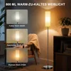 LED Stehleuchte mit Leinenschirm Dimmbar Stehlampe mit Produktbild-Vorschau 2