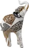 Dekofigur Elefant LUXOR CREME H. 20cm weiß braun Kunststein Produktbild-Vorschau 1