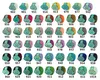 50g Strickgarn Lanoso Alara m. 50% Baumwolle Häkelgarn Sommergarn Farbwahl Farbkarte Produktbild-Vorschau