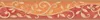 A decorative border with a floral pattern. Podgląd zdjęcia produktu