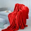 Červená prikrývka 200x220cm reliéfne pruhy prehoz na posteľ Náhľad obrázku produktu 6
