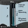 Premium Doppelwandige Thermosflasche Schwarz 1000 ml Produktbild-Vorschau 3