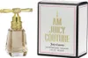 A bottle of Juicy Couture I Am Juicy Couture Eau de Parfum and its packaging are displayed side-by-side on a white background. Podgląd zdjęcia produktu