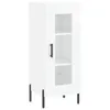vidaXL Sideboard blanc brillant 34,5x34x90 cm Matériau Voir les images du produit 2