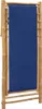 vidaXL Liegestuhl Bambus und Canvas Marineblau Produktbild-Vorschau 5