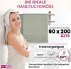 2er Set Saunatücher Plain hellgrün 90x200 : Hellgrün : Produktbild-Vorschau 2