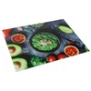 Glas-Schneidebrett 20x30 cm Gemüse-Motiv – Gehärtetes Produktbild-Vorschau 3