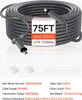 A coiled network cable with connectors and product information. Náhled obrázku produktu