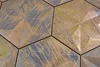 Mosaik Rückwand Kupfer braun Hexagon 3D braun Produktbild-Vorschau 2