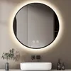 MCURO Badspiegel mit Beleuchtung, Rund 50cm, Lichtspiegel 3 Produktbild-Vorschau 1