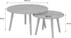 sweeek - Set aus 2 runden Couchtischen - Nussbaumfarben Produktbild-Vorschau 8