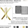 Noha stola Orion | Kovové stolové podnože | Priemyselné Náhľad obrázku produktu 4