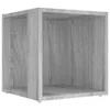 Beistelltisch Grau Sonoma 33x33x34,5 cm Holzwerkstoff Produktbild-Vorschau 1