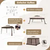 COSTWAY Altán 3,3 x 3,3 m, zahradní altán s dvojitou Náhled obrázku produktu 7