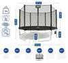 Aga SPORT PRO Trampolin 430 cm Schwarz + Sicherheitsnetz + Produktbild-Vorschau 2
